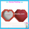 Trade Assurance Heart Shape Chocolate Paper Box PVC Transparent Window